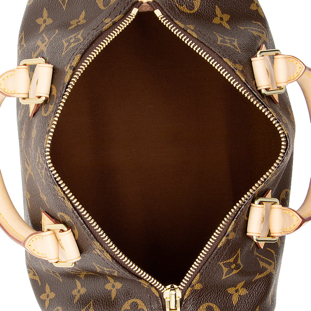 Louis Vuitton Monogram Canvas Speedy 25 Satchel (SHF-20618)