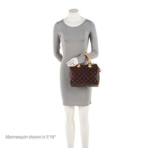 Louis Vuitton Monogram Canvas Speedy 25 Satchel (SHF-20618)