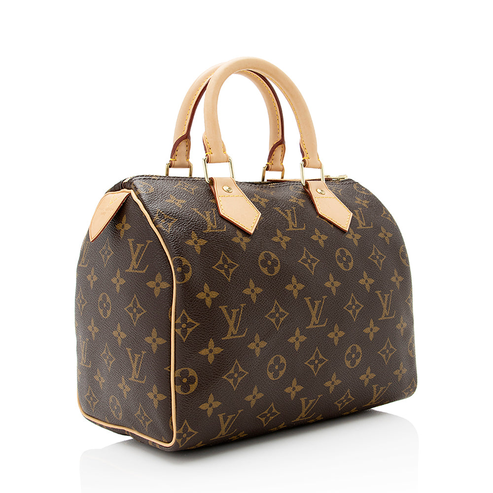 Louis Vuitton Monogram Canvas Speedy 25 Satchel (SHF-20618)