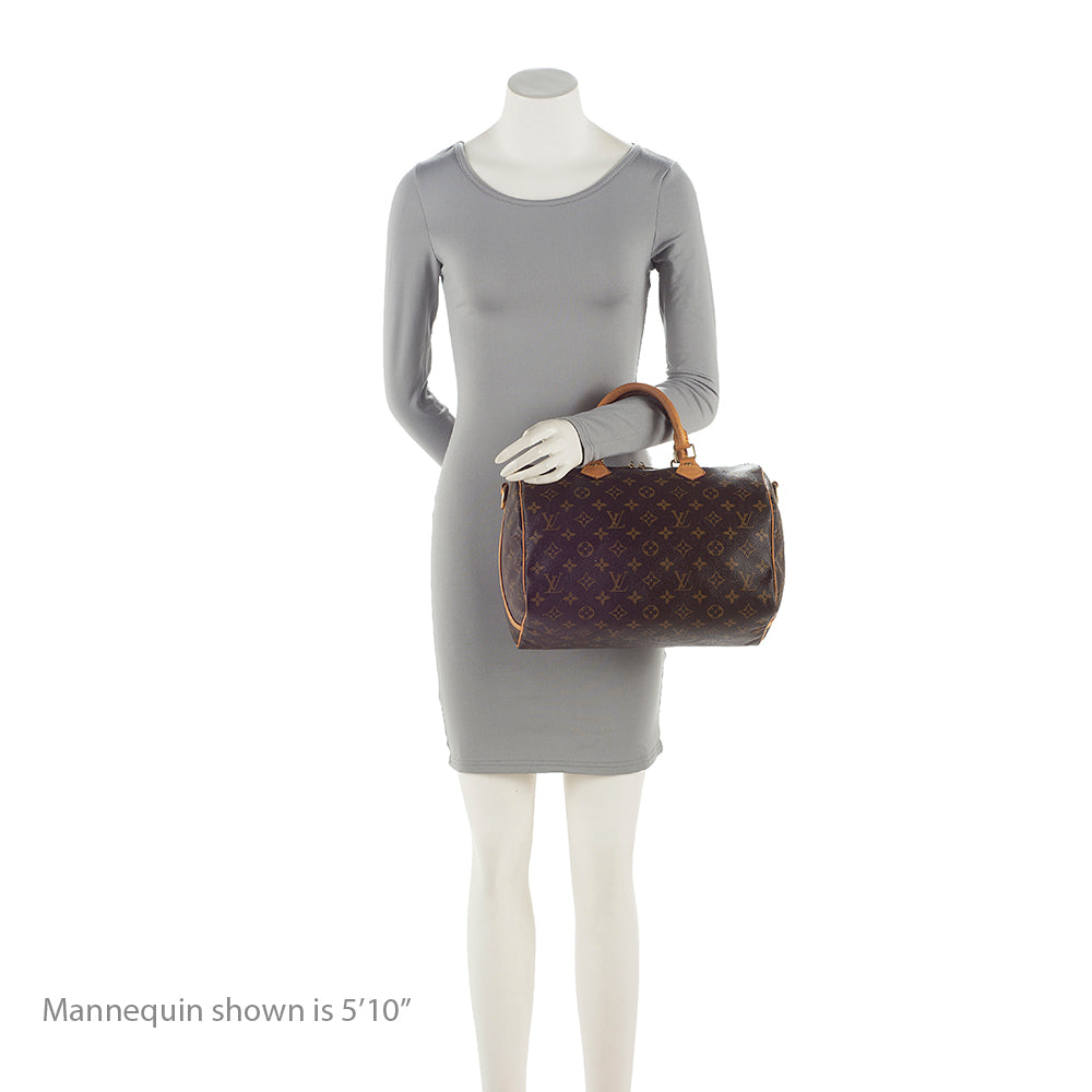 Louis Vuitton Monogram Canvas Speedy Bandouliere 30 Satchel (SHF-21747)