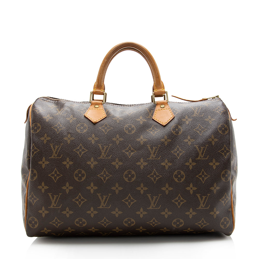 Louis Vuitton Monogram Canvas Speedy 35 Satchel - FINAL SALE (SHF-16687)