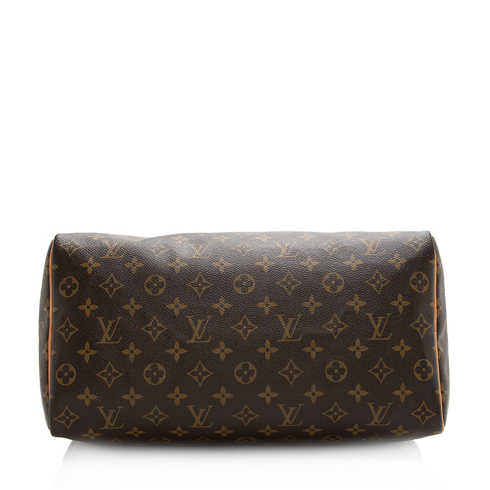 Louis Vuitton Monogram Canvas Speedy 35 Satchel (SHF-20210)
