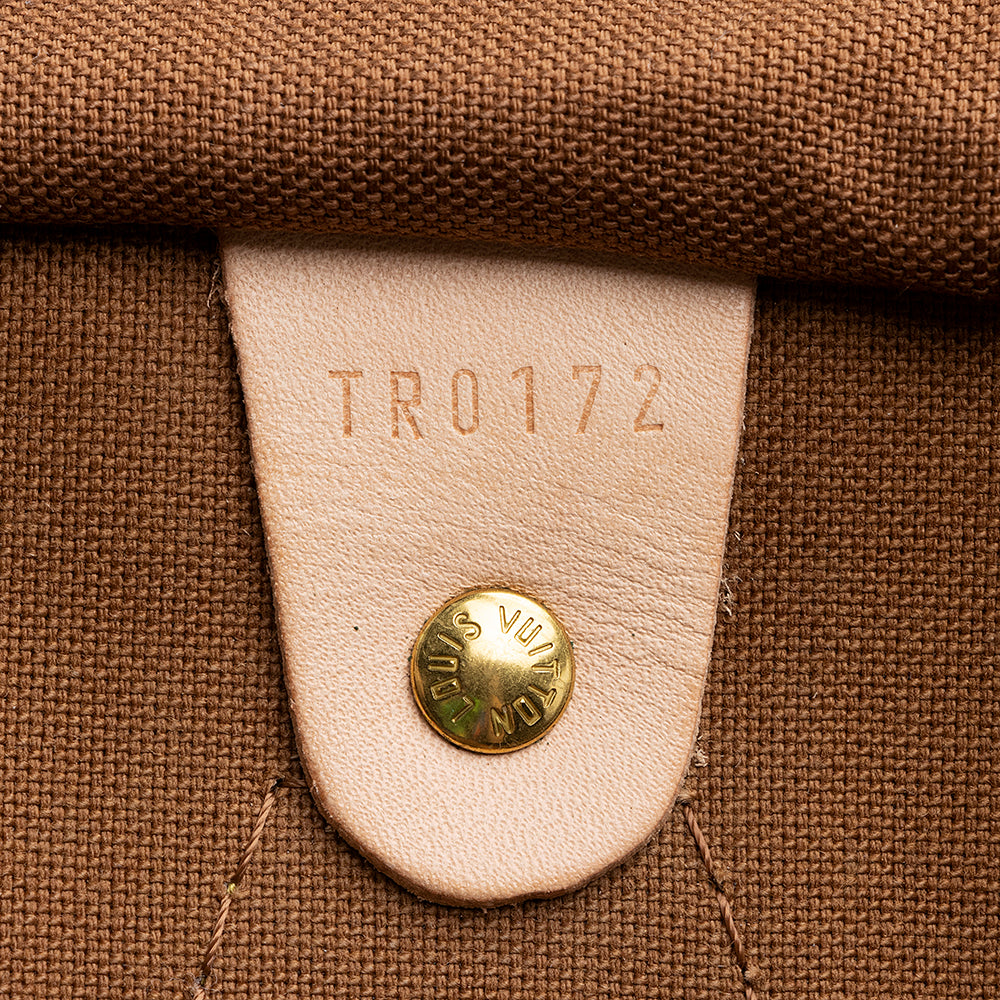 Louis Vuitton Monogram Canvas Speedy 35 Satchel (SHF-20210)