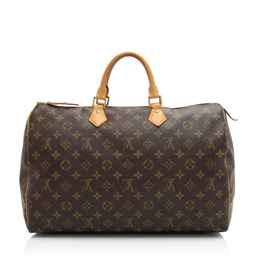 Louis Vuitton Monogram Canvas Speedy 40 Satchel (SHF-23442)