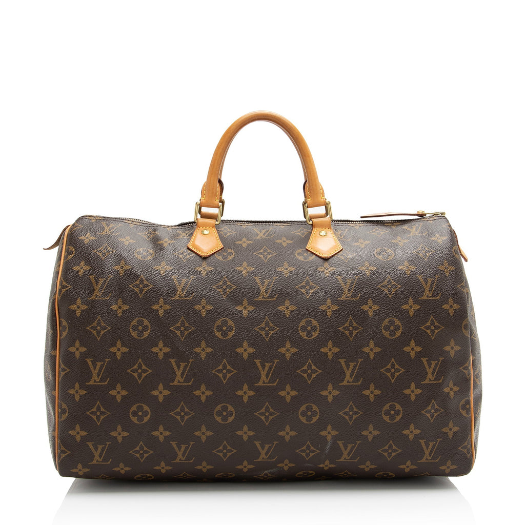 Louis Vuitton Monogram Canvas Speedy 40 Satchel (SHF-23442)
