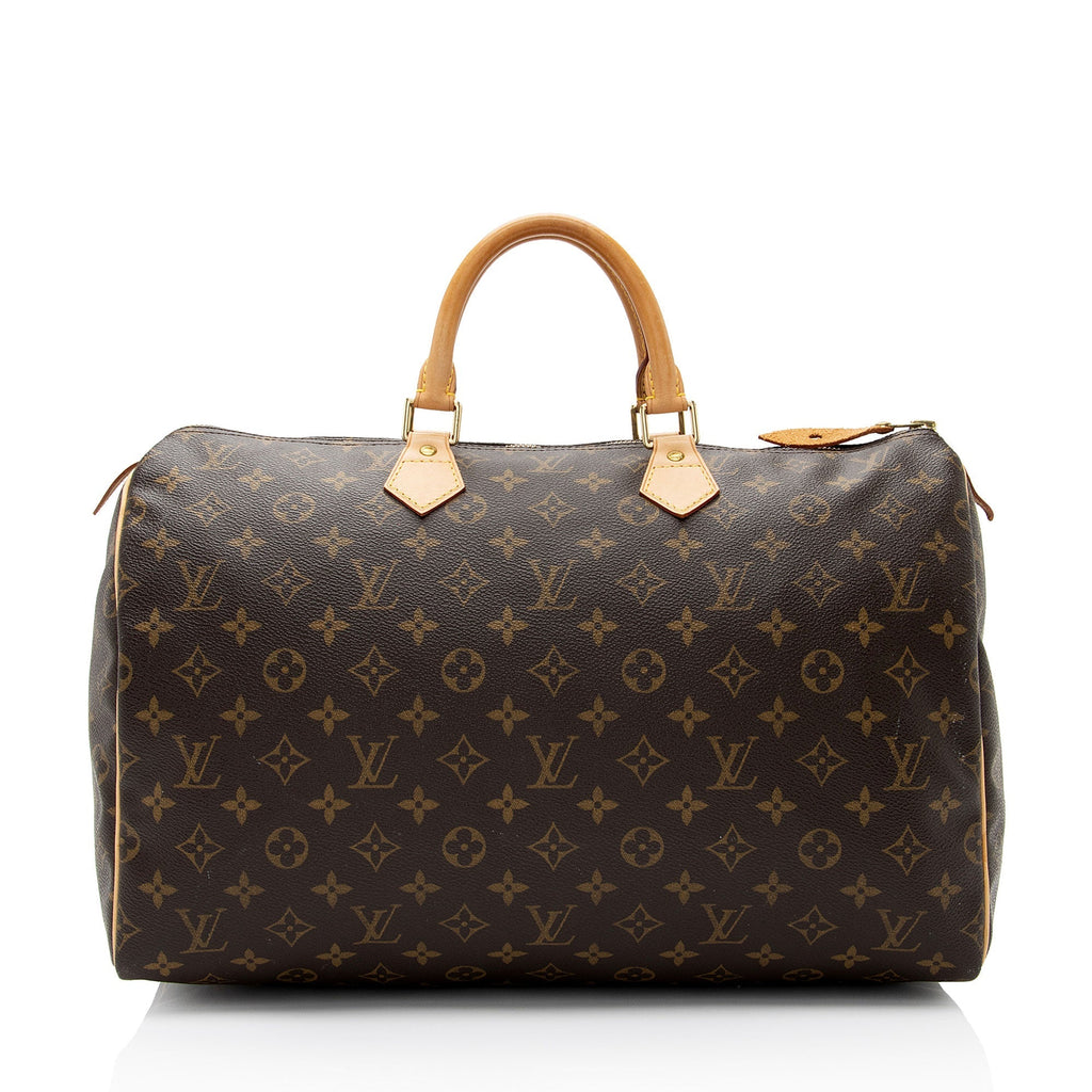 Louis Vuitton Monogram Canvas Speedy 40 Satchel (SHF-737S2q)