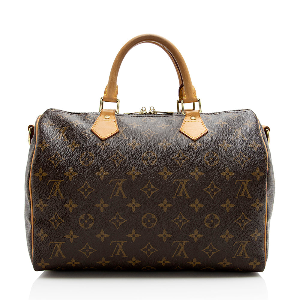 Louis Vuitton Monogram Canvas Speedy Bandouliere 30 Satchel (SHF-21747)