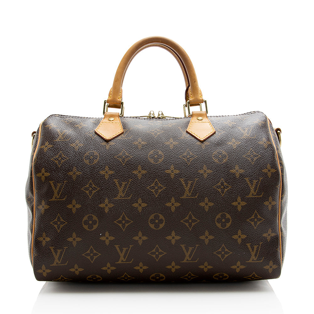 Louis Vuitton Monogram Canvas Speedy Bandouliere 30 Satchel (SHF-21747)