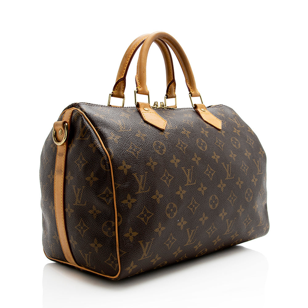 Louis Vuitton Monogram Canvas Speedy Bandouliere 30 Satchel (SHF-21747)