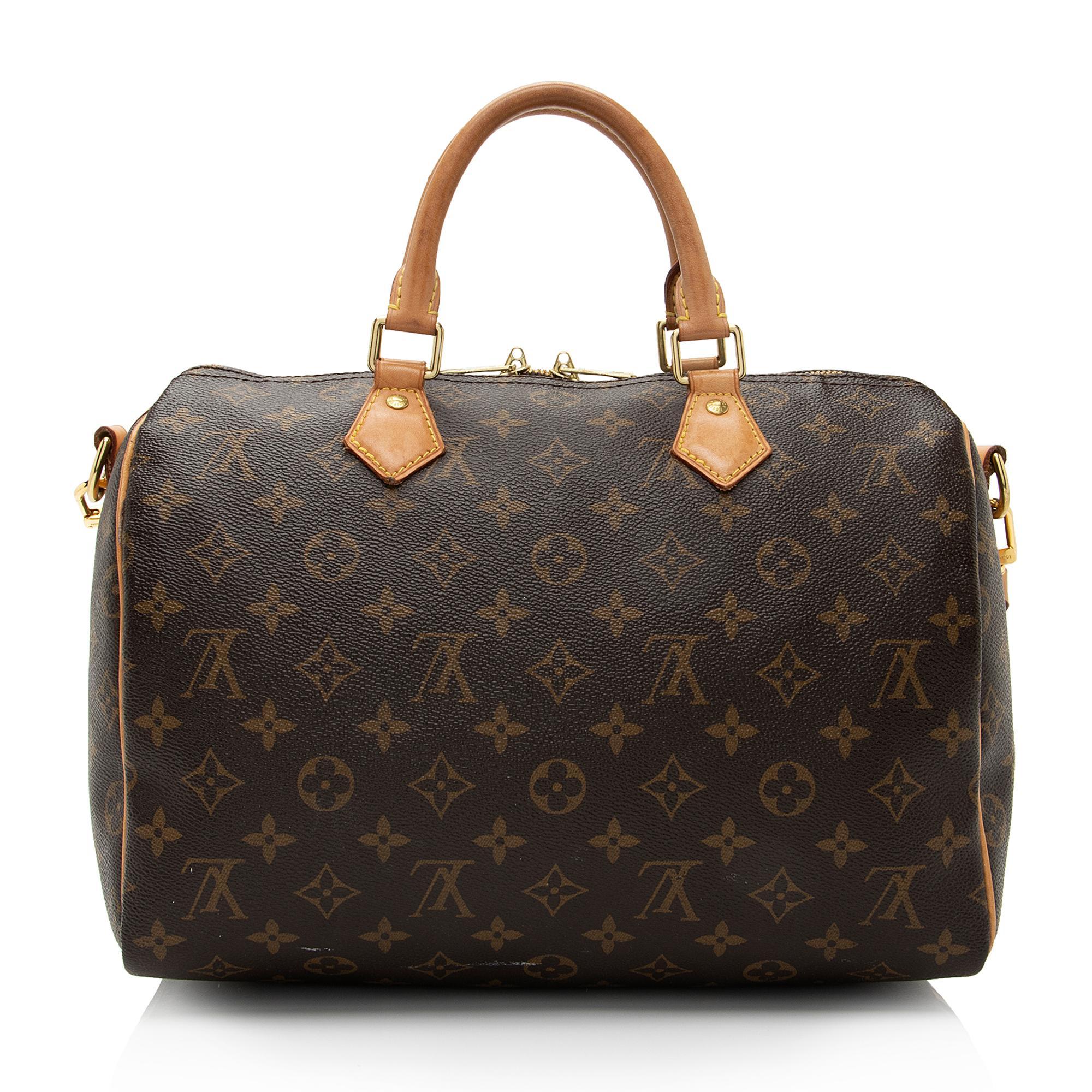 Louis Vuitton Monogram Canvas Speedy Bandouliere 30 Satchel (SHF-9WC80g)