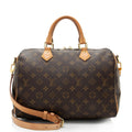 Louis Vuitton Monogram Canvas Speedy Bandouliere 30 Satchel (SHF-9WC80g)