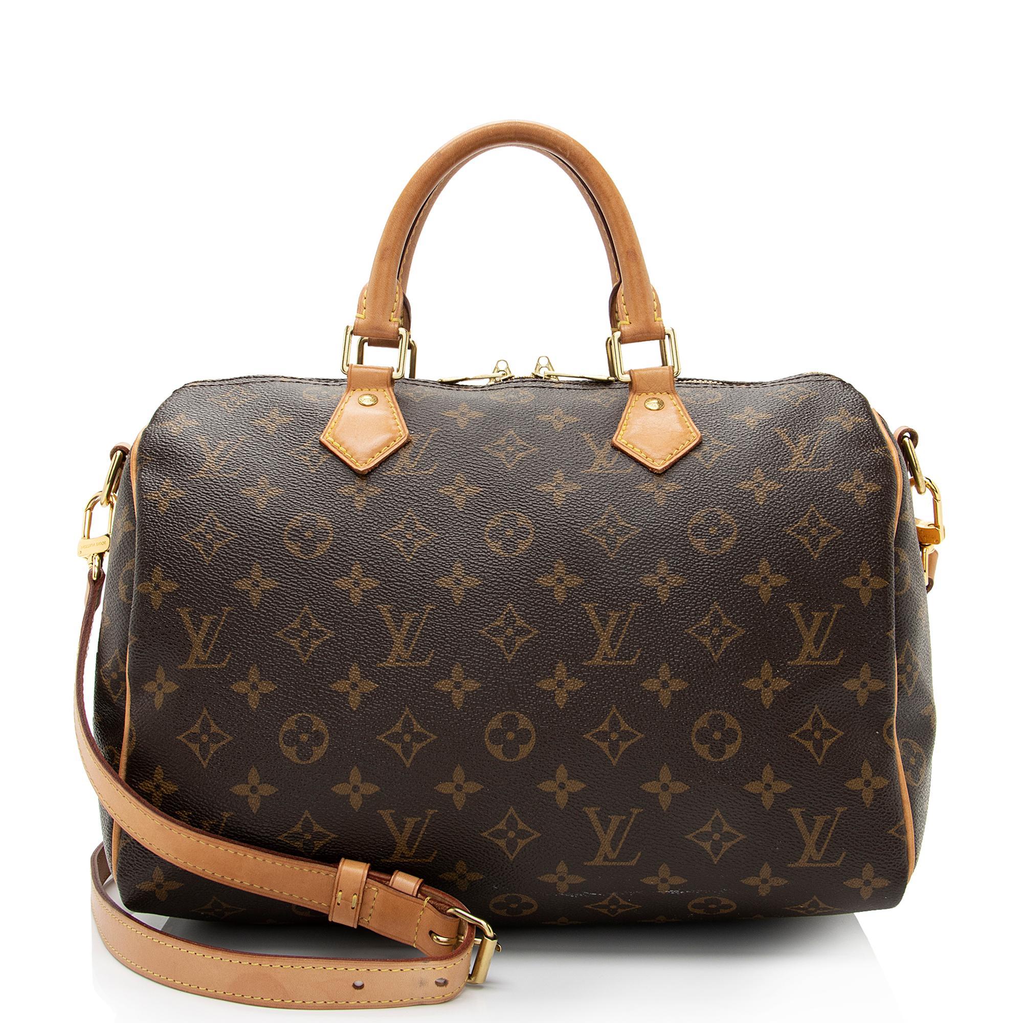 Louis Vuitton Monogram Canvas Speedy Bandouliere 30 Satchel (SHF-9WC80g)