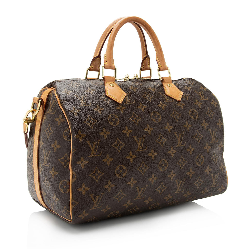 Louis Vuitton Monogram Canvas Speedy Bandouliere 30 Satchel (SHF-9WC80g)