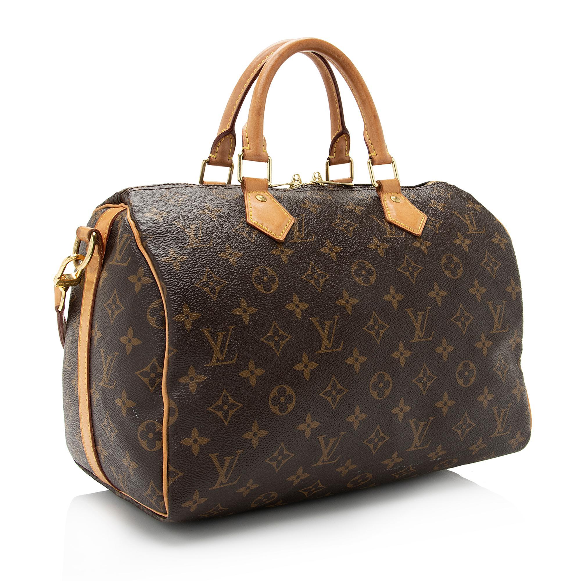 Louis Vuitton Monogram Canvas Speedy Bandouliere 30 Satchel (SHF-9WC80g)