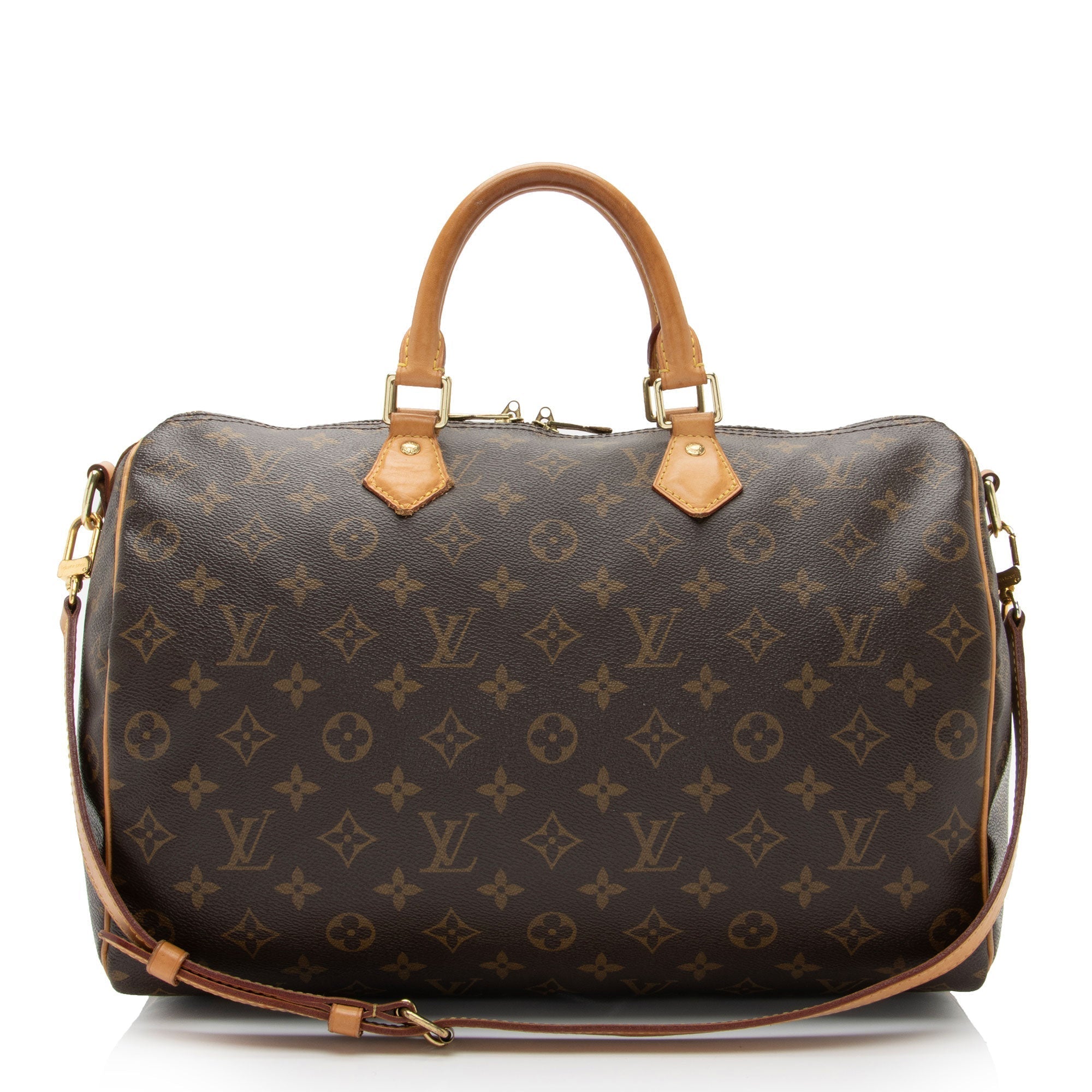 Louis Vuitton Monogram Canvas Speedy Bandouliere 35 Satchel (SHF-Y4r2B1)