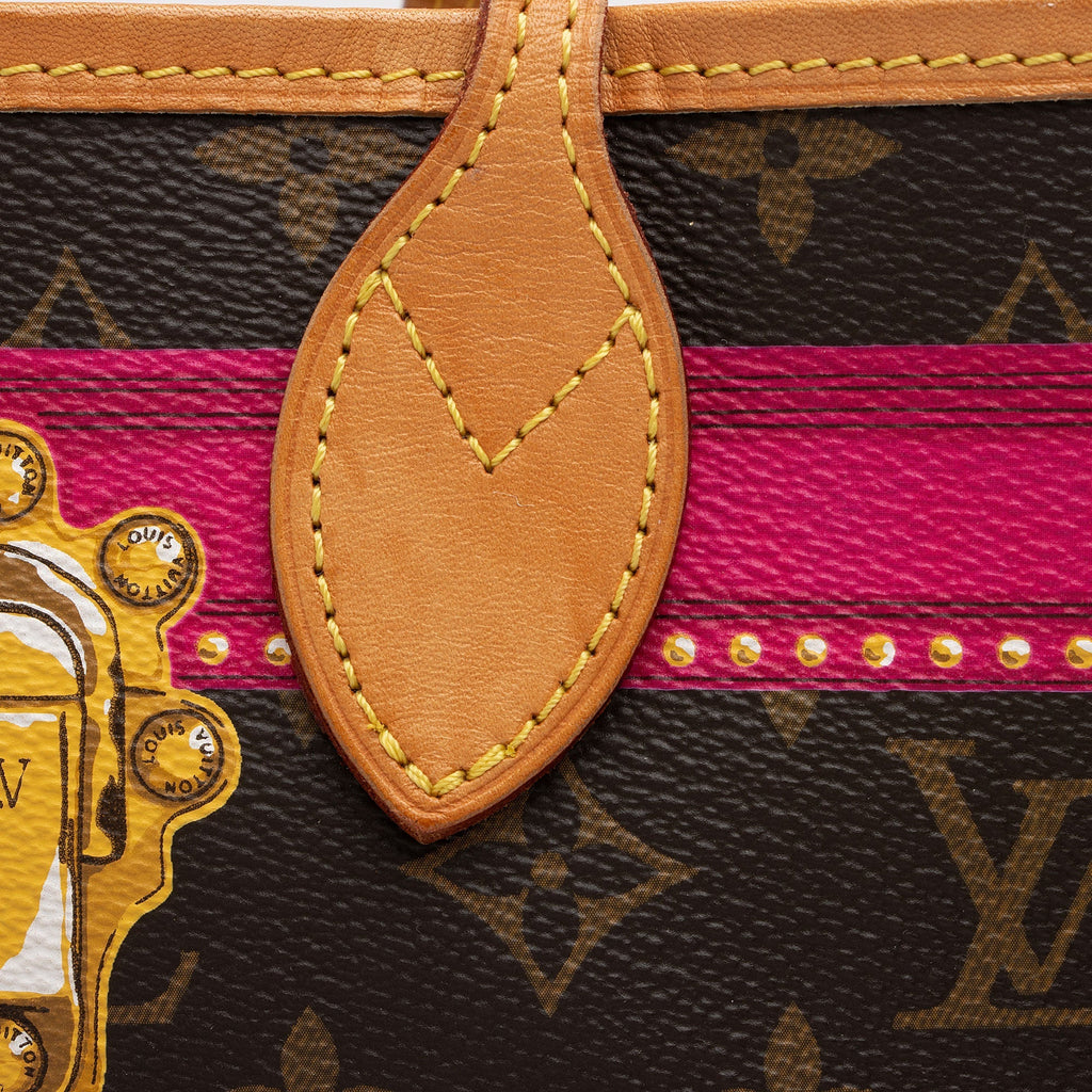 Louis Vuitton Monogram Canvas Summer Trunk Neverfull MM Tote (SHF-pNZbIg)