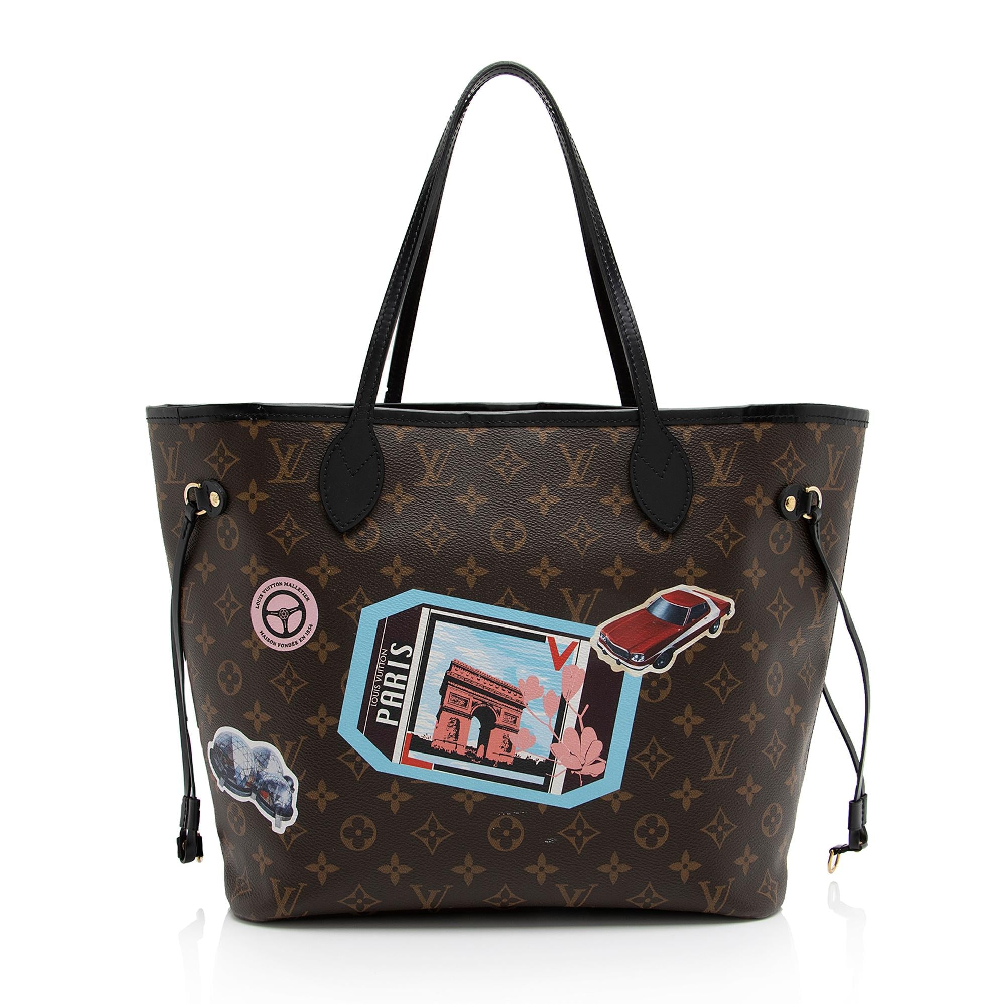 Louis Vuitton Monogram Canvas World Tour Neverfull MM Tote (SHF-23292)