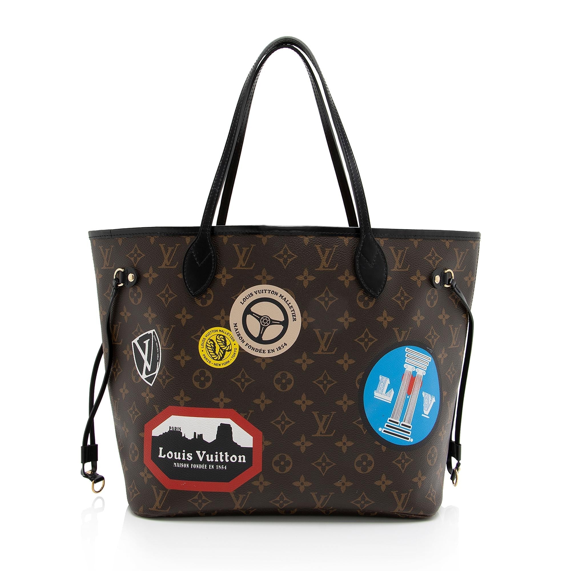 Louis Vuitton Monogram Canvas World Tour Neverfull MM Tote (SHF-23292)