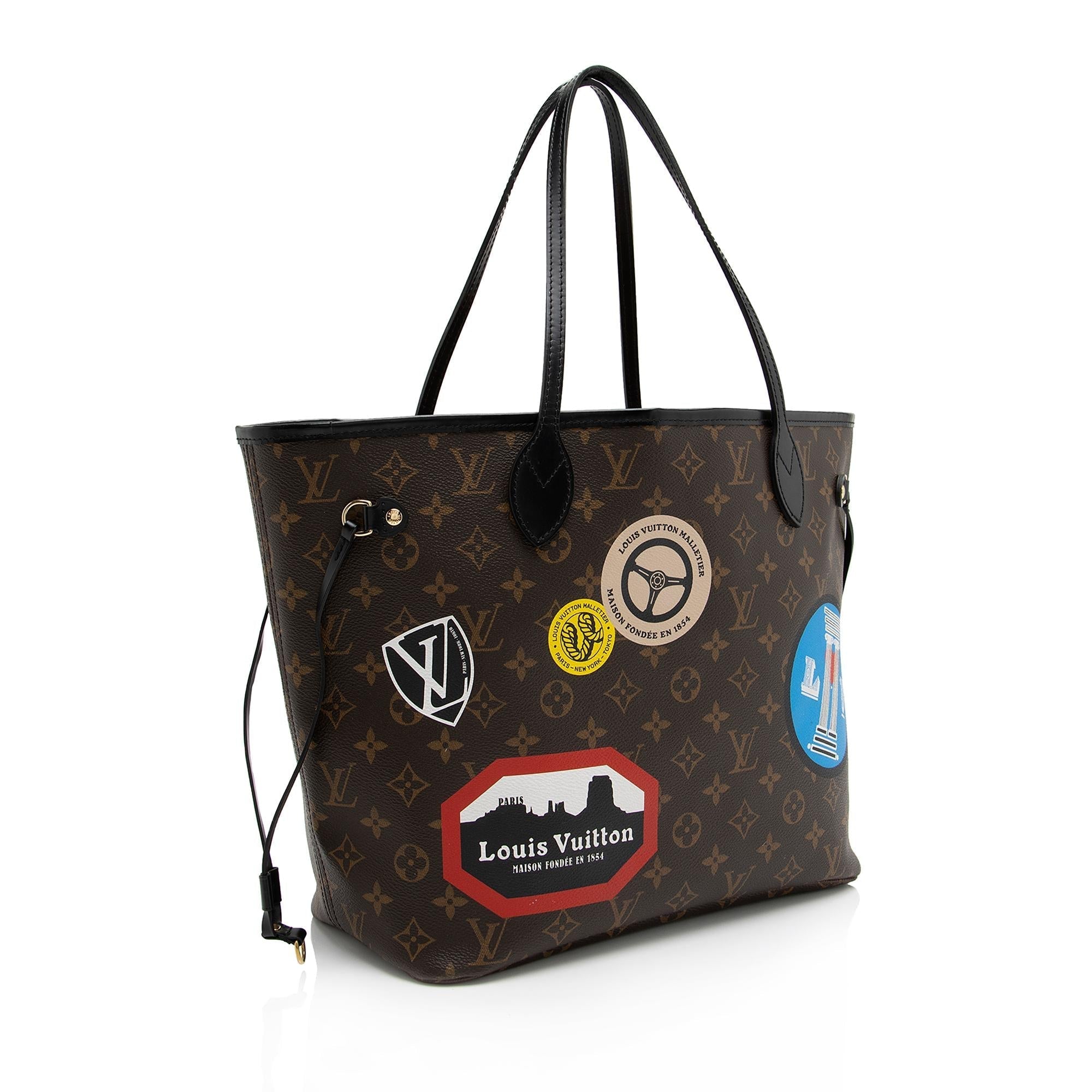 Louis Vuitton Monogram Canvas World Tour Neverfull MM Tote (SHF-23292)