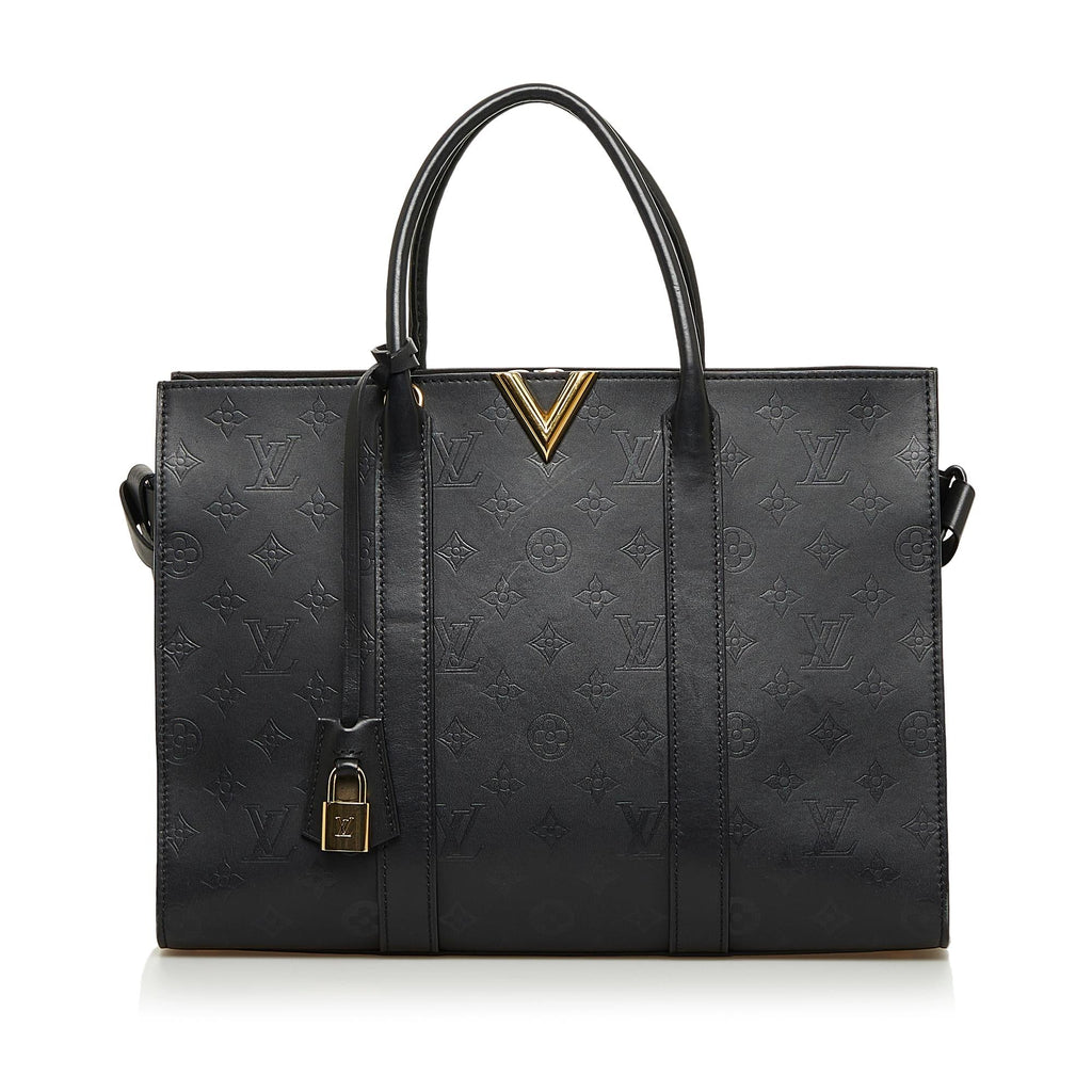 Louis Vuitton Monogram Cuir Plume Very MM Tote (SHG-7wQuXp)