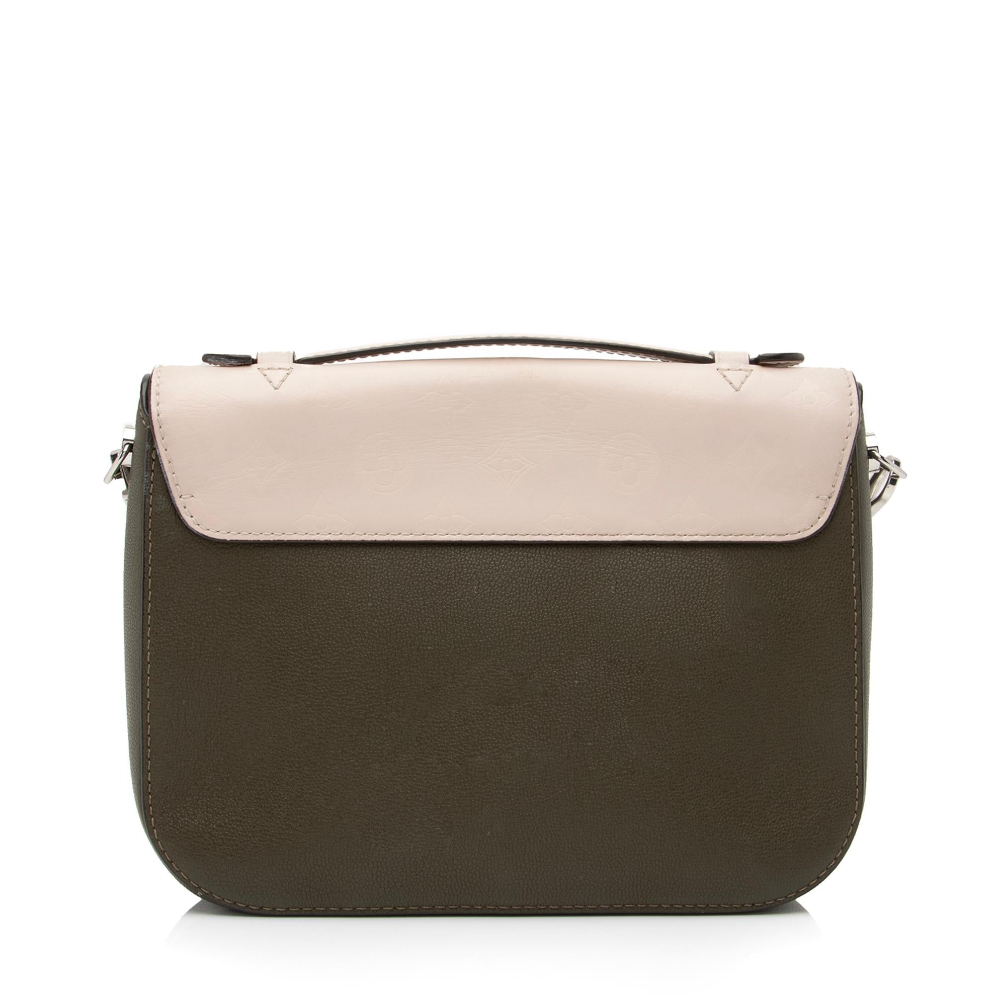 Louis Vuitton Monogram Cuir Very Messenger Bag (SHF-23537)