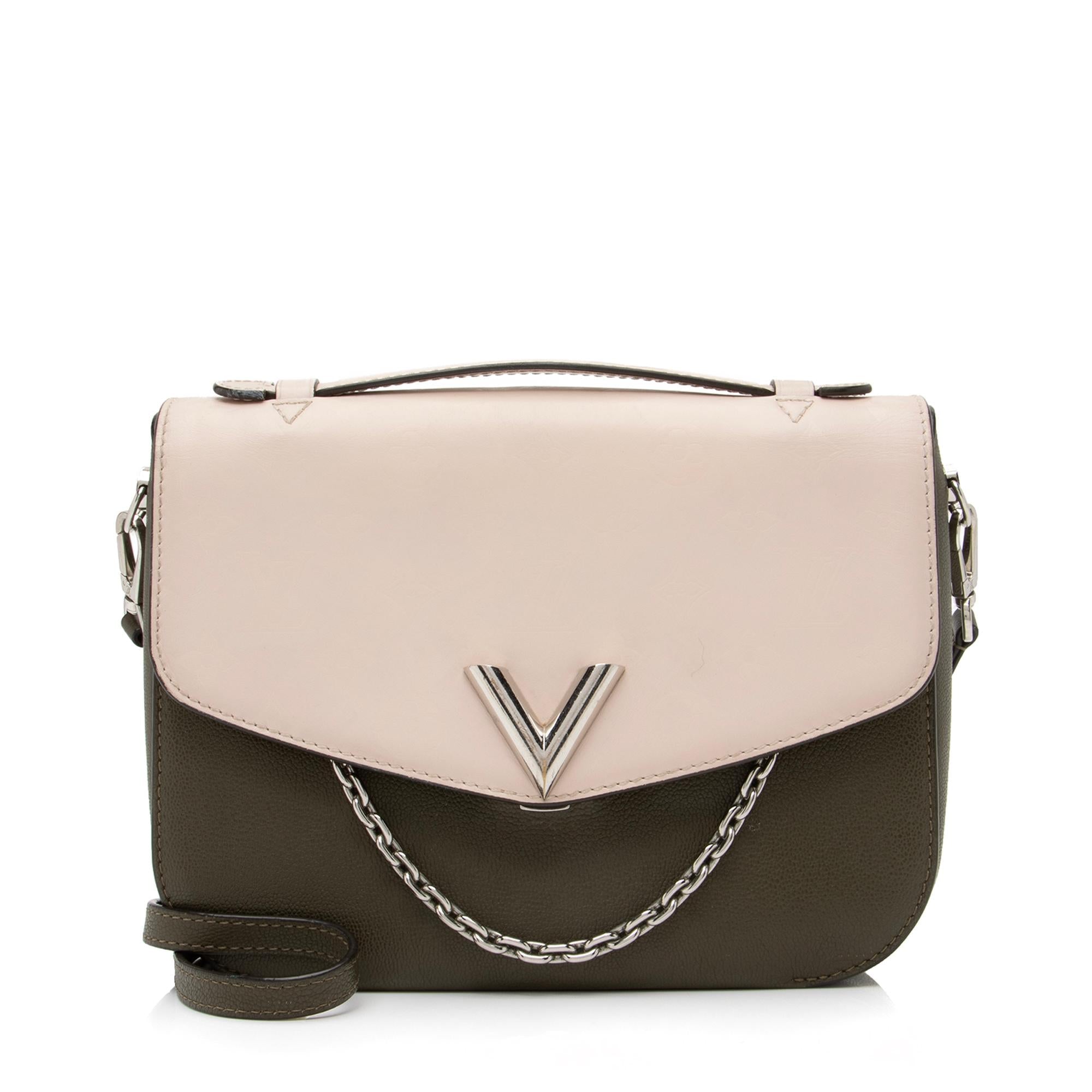 Louis Vuitton Monogram Cuir Very Messenger Bag (SHF-23537)