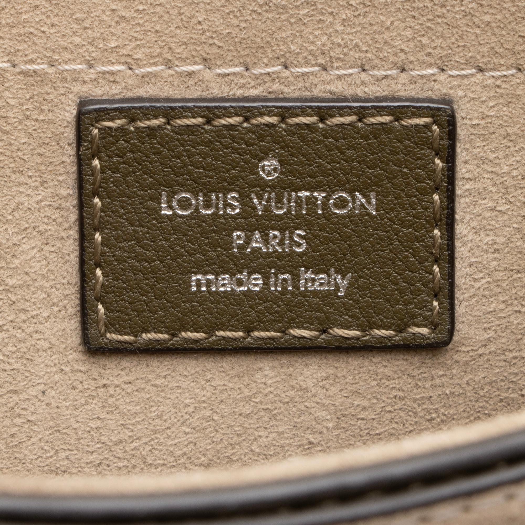 Louis Vuitton Monogram Cuir Very Messenger Bag (SHF-23537)