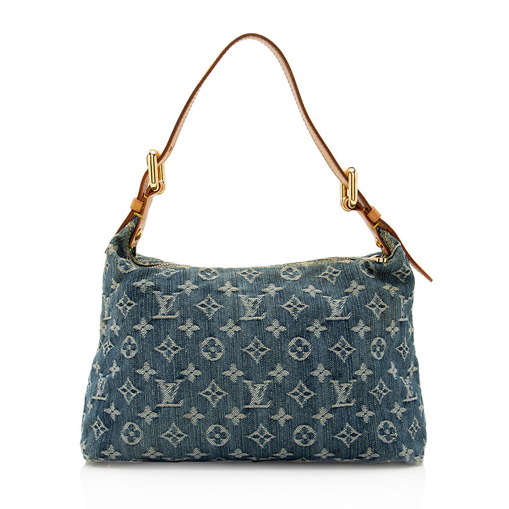 Louis Vuitton Monogram Denim Baggy PM Shoulder Bag (SHF-21107)