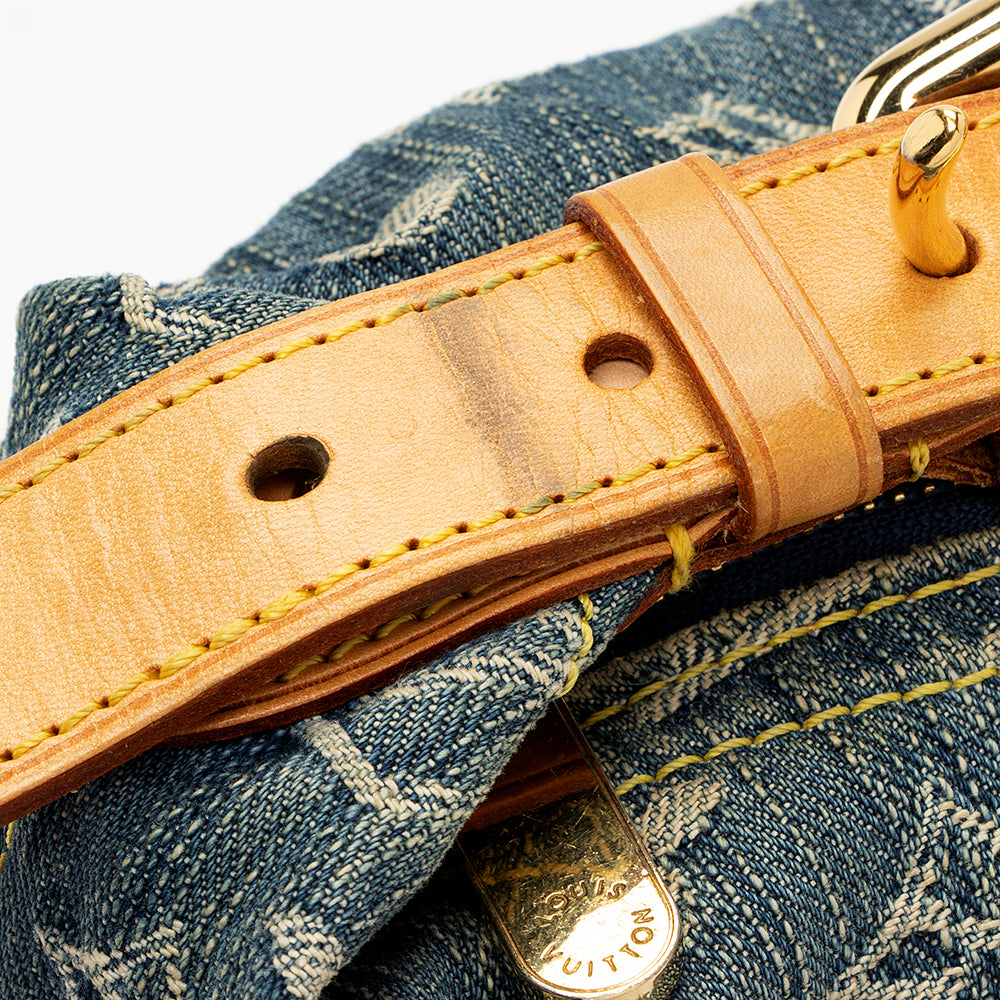 Louis Vuitton Monogram Denim Baggy PM Shoulder Bag (SHF-21107)