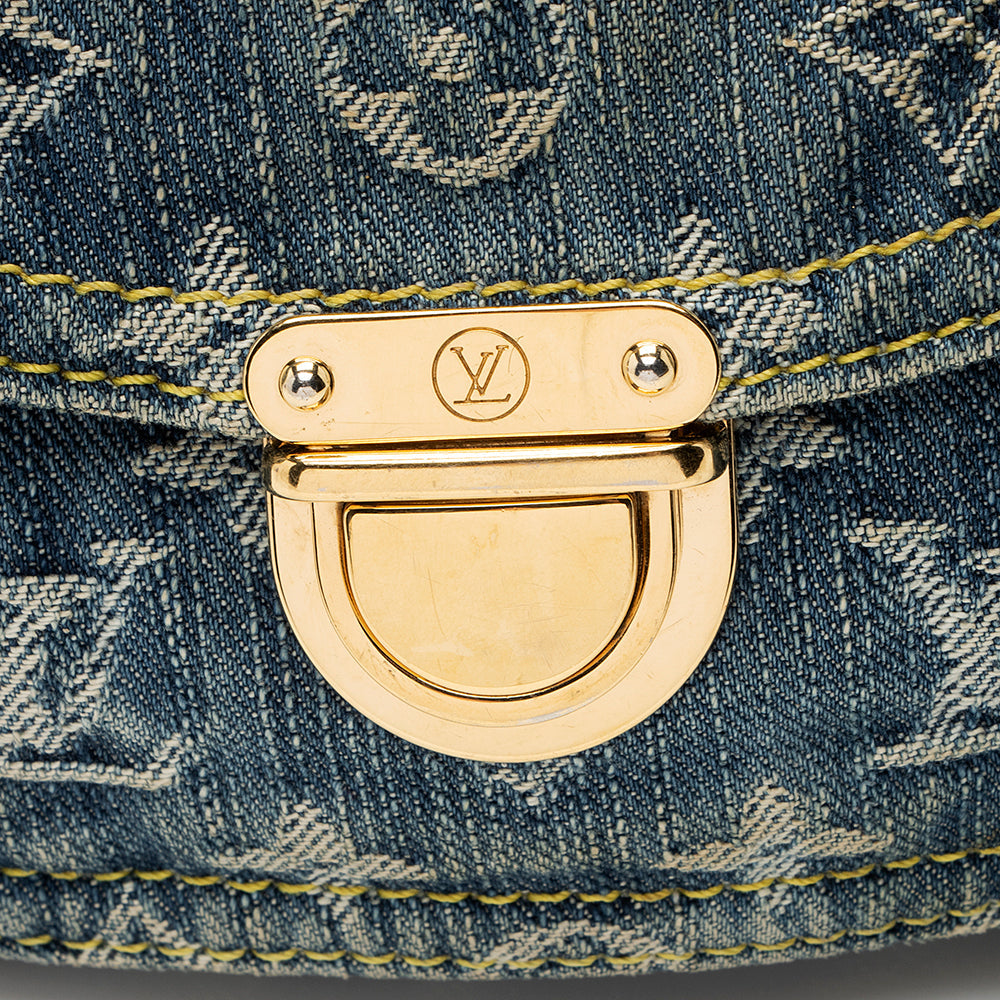 Louis Vuitton Monogram Denim Baggy PM Shoulder Bag (SHF-21107)