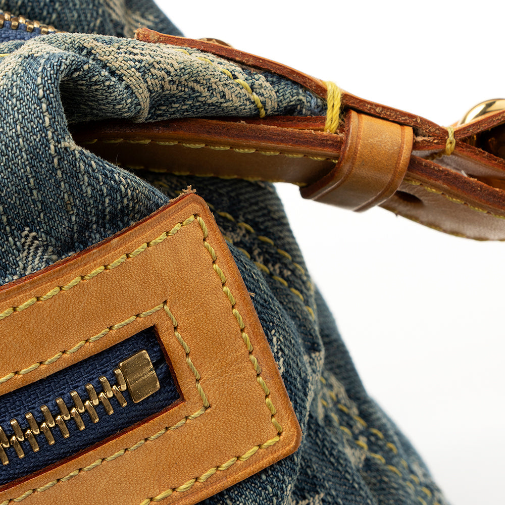 Louis Vuitton Monogram Denim Baggy PM Shoulder Bag (SHF-21107)