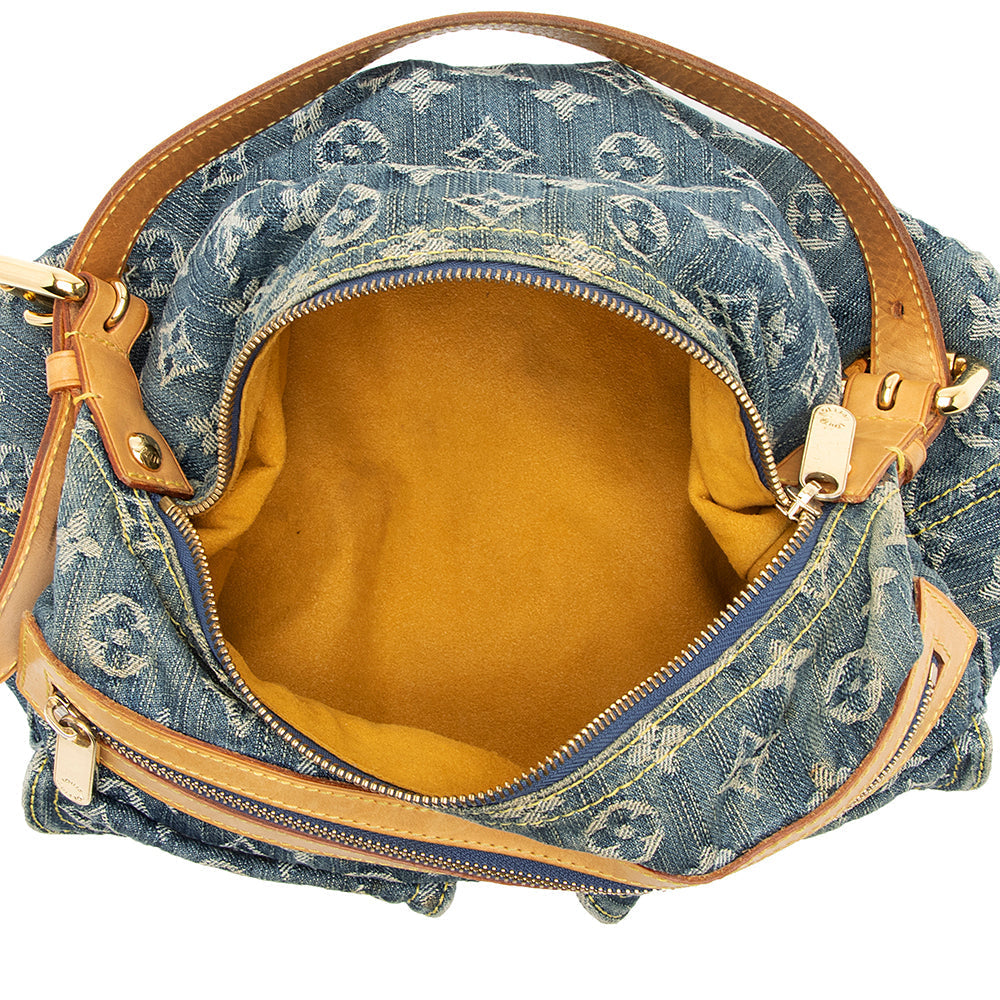Louis Vuitton Monogram Denim Baggy PM Shoulder Bag (SHF-21107)