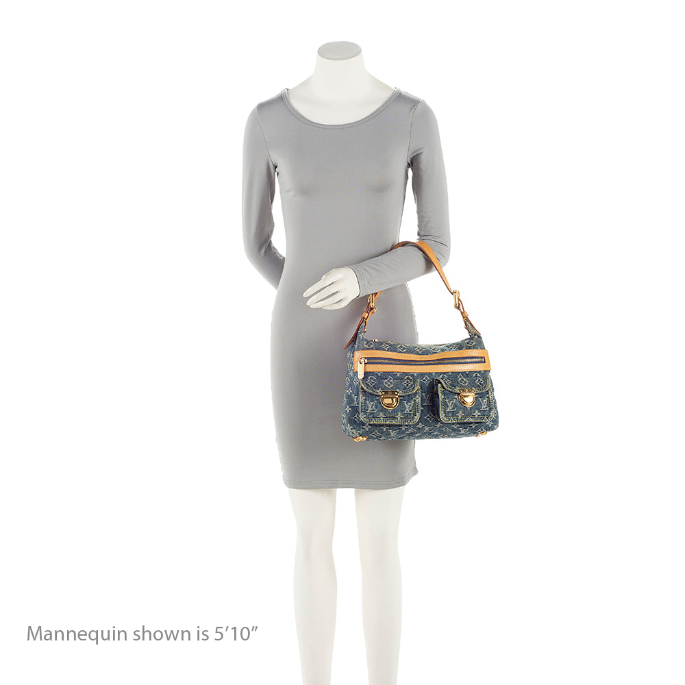 Louis Vuitton Monogram Denim Baggy PM Shoulder Bag (SHF-21107)