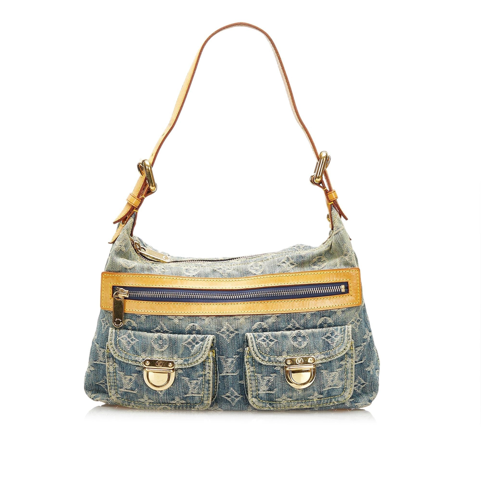 Louis Vuitton Monogram Denim Baggy PM (SHG-35571)