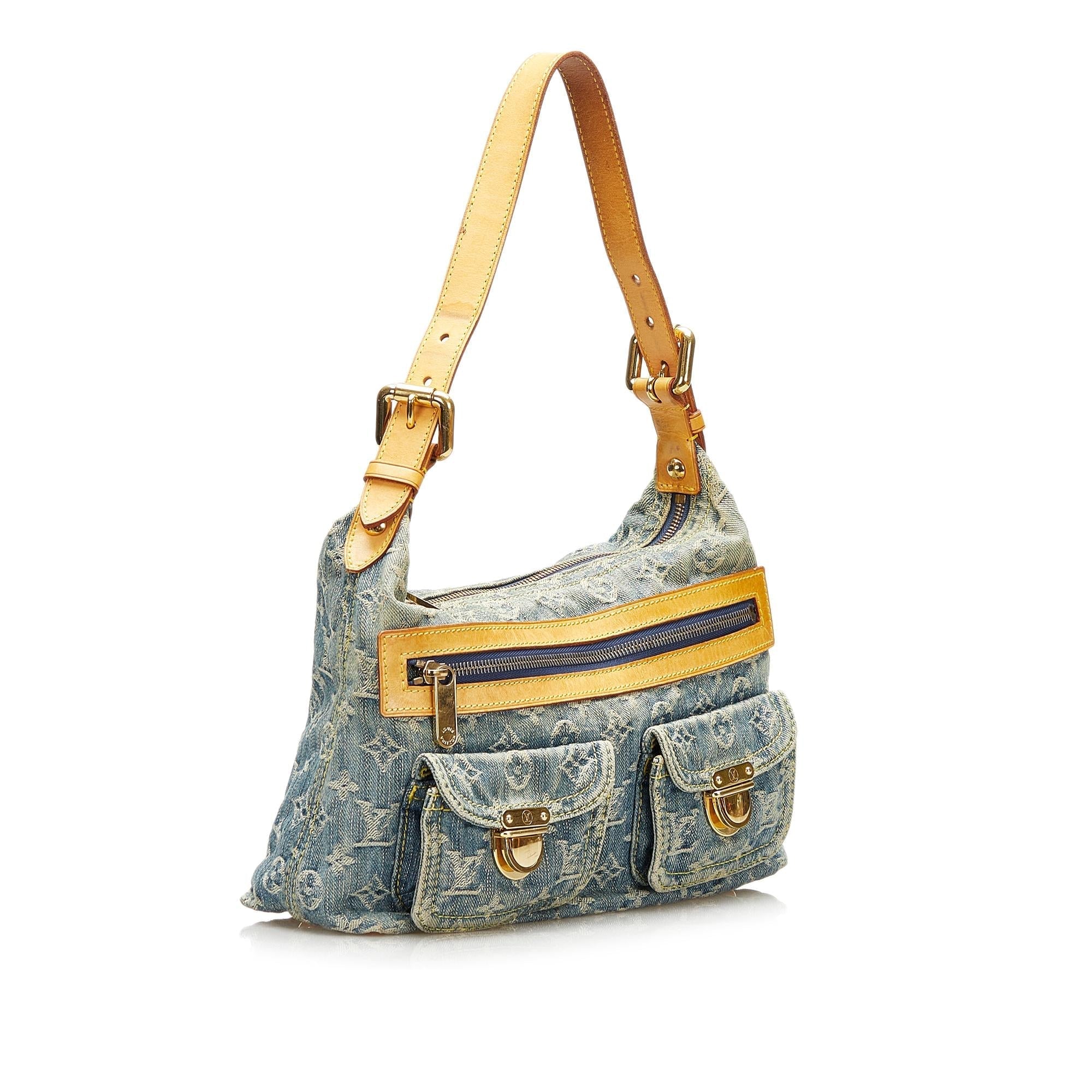 Louis Vuitton Monogram Denim Baggy PM (SHG-35571)
