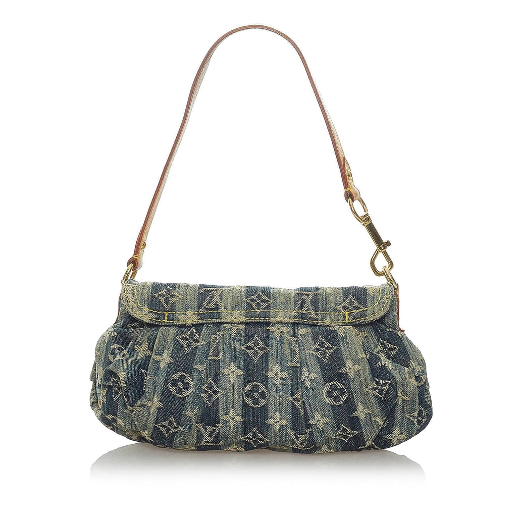 Louis Vuitton Monogram Denim Mini Pleaty Raye (SHG-35705)