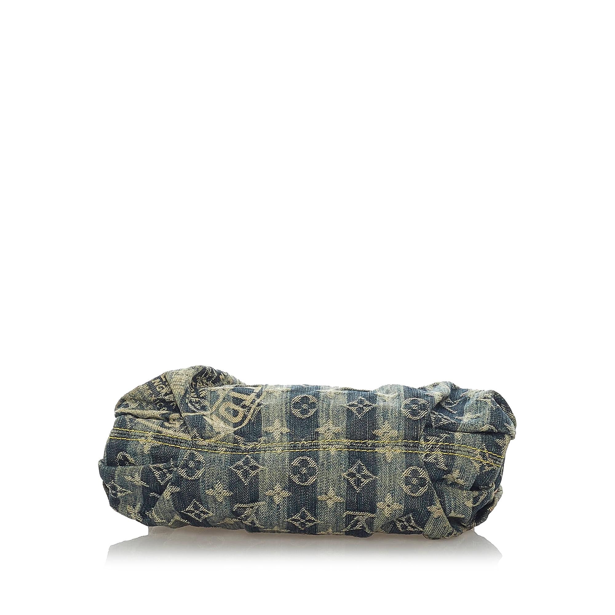 Louis Vuitton Monogram Denim Mini Pleaty Raye (SHG-35705)