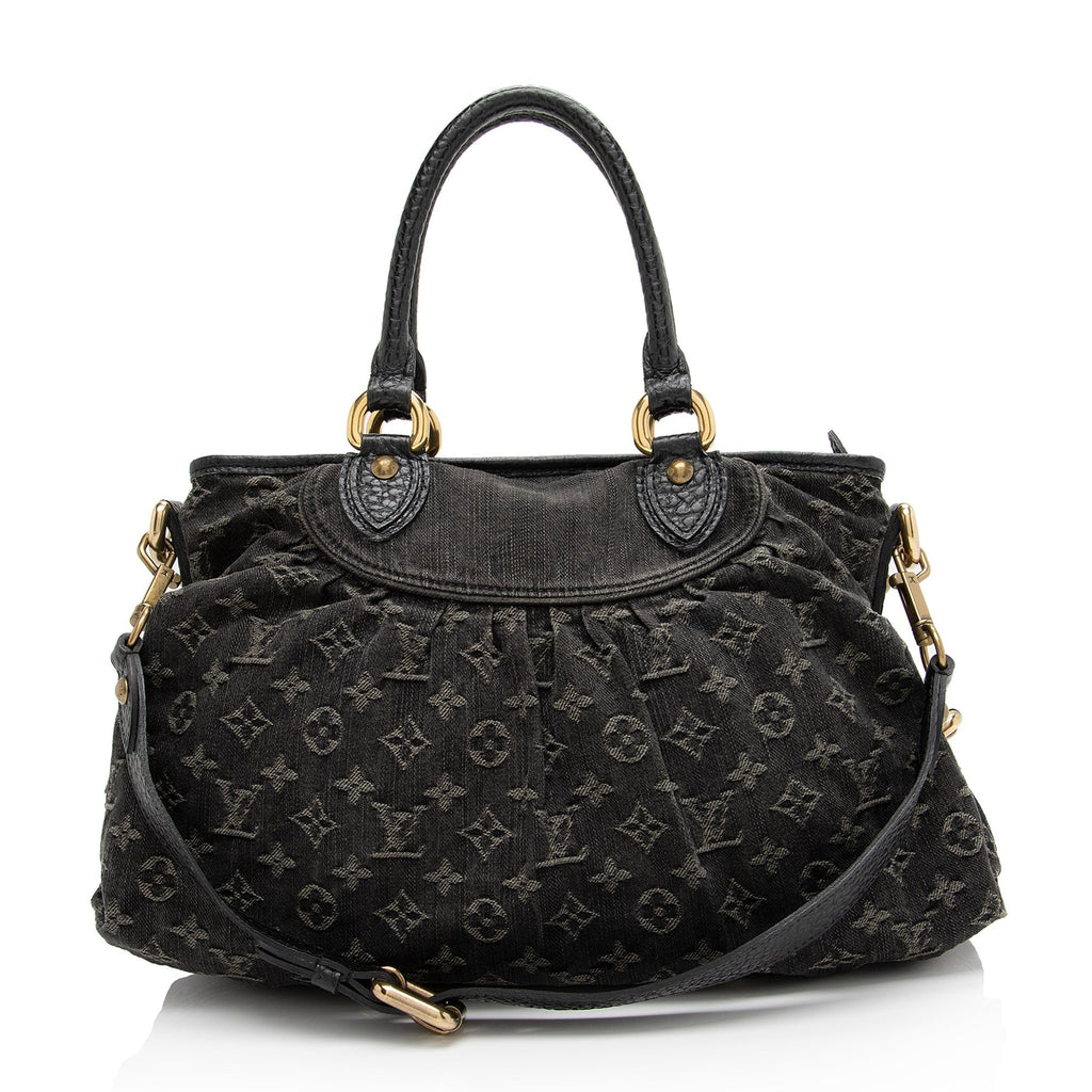 Louis Vuitton Monogram Denim Neo Cabby MM Satchel (SHF-SAEQo3)