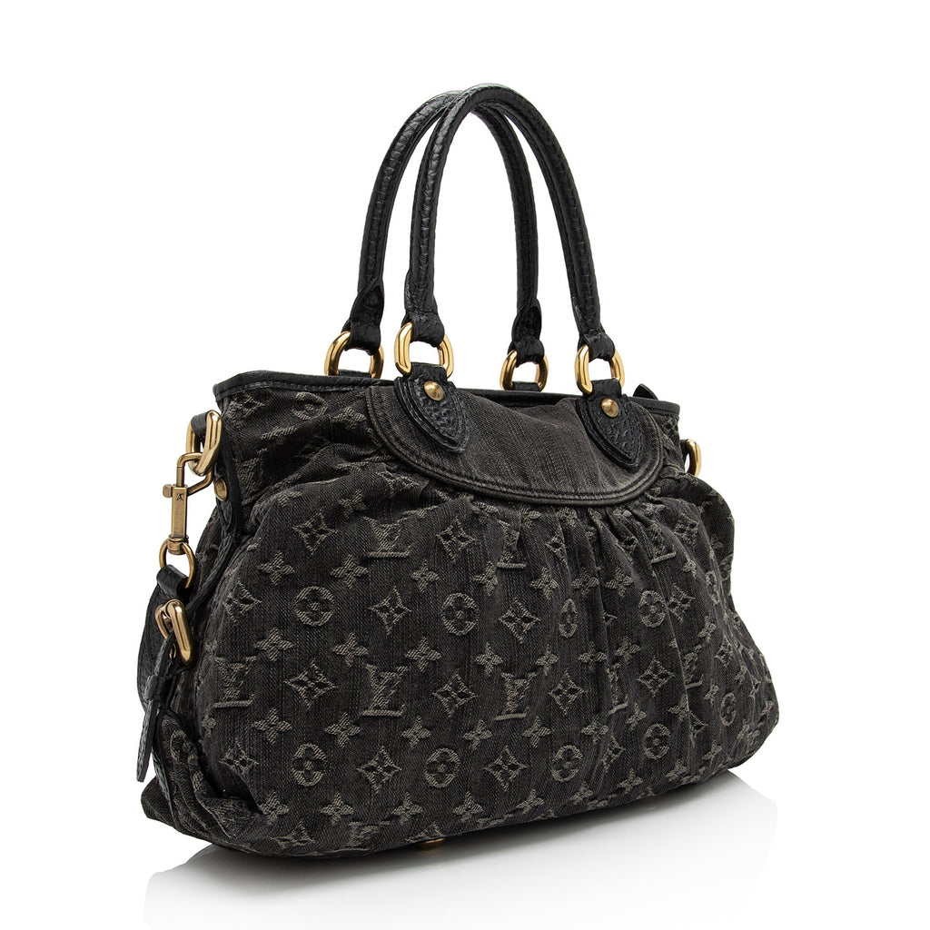 Louis Vuitton Monogram Denim Neo Cabby MM Satchel (SHF-SAEQo3)