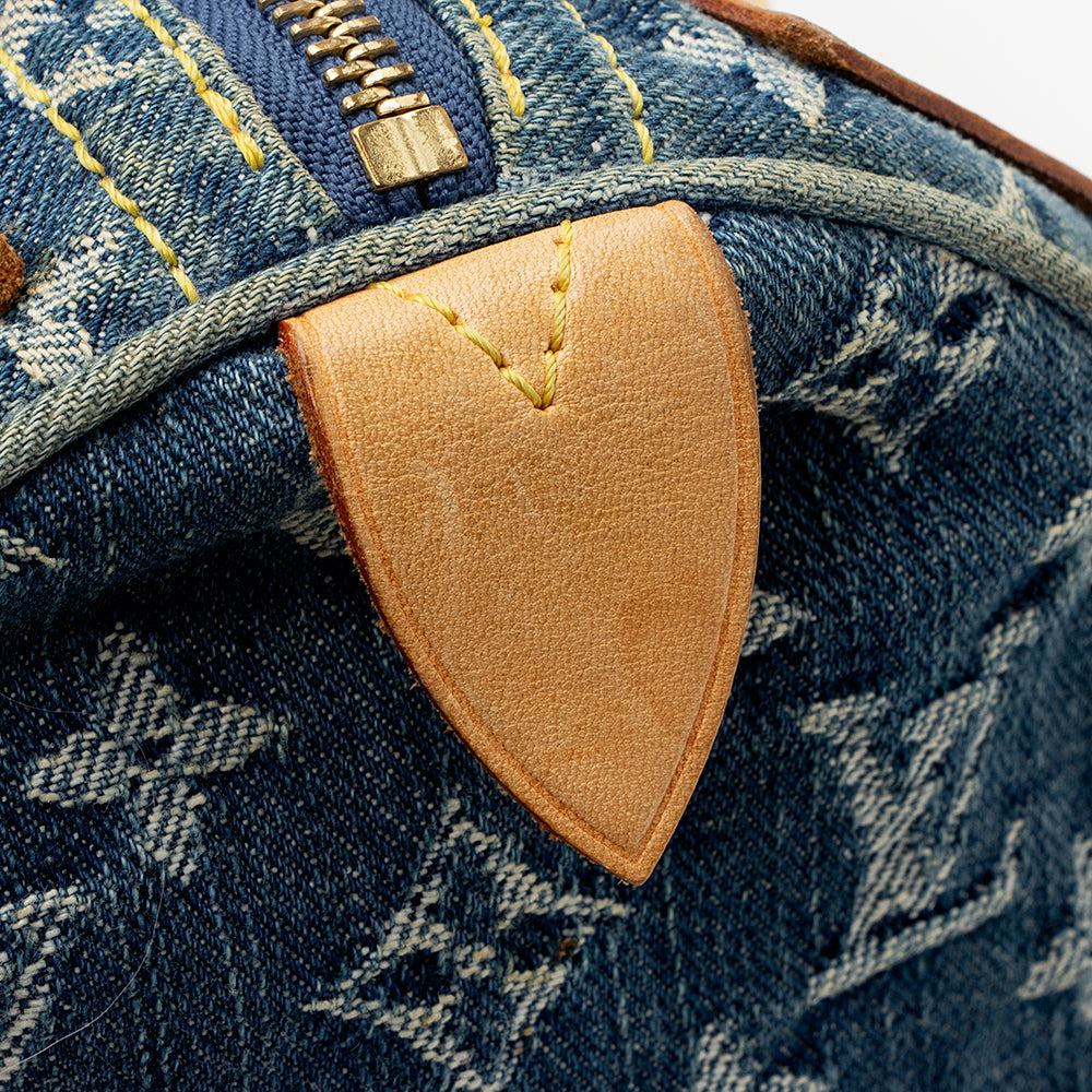 Louis Vuitton Monogram Denim Neo Speedy Satchel - FINAL SALE (SHF-20203)