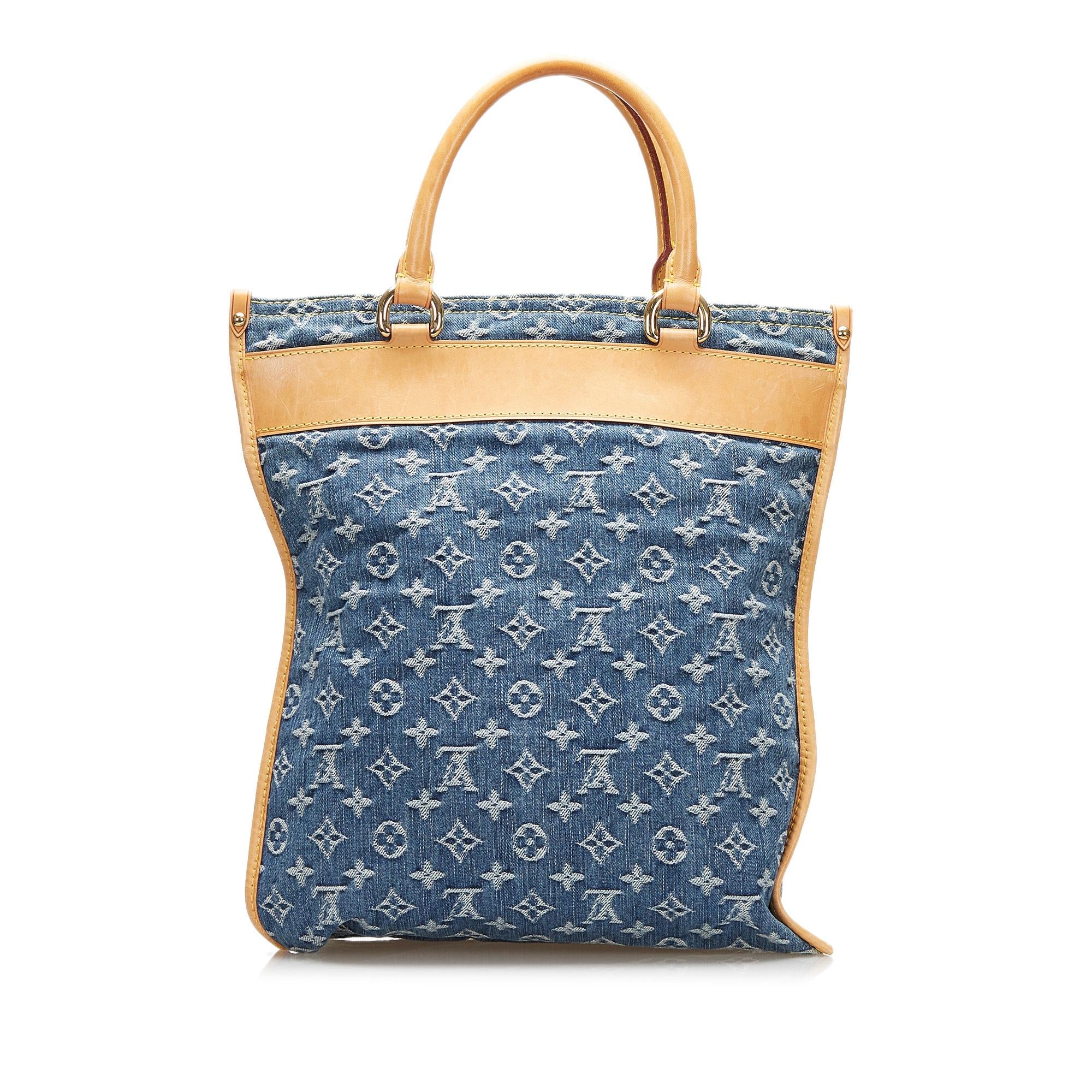 Louis Vuitton Monogram Denim Sac Plat (SHG-2SDTFz)