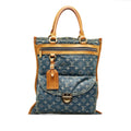 Louis Vuitton Monogram Denim Sac Plat (SHG-xNyEUX)