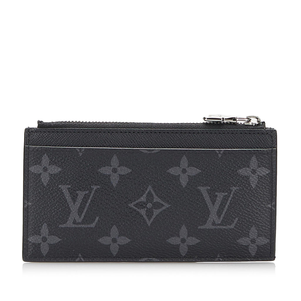 Louis Vuitton Monogram Eclipse Coin Pouch (SHG-CILlD8)