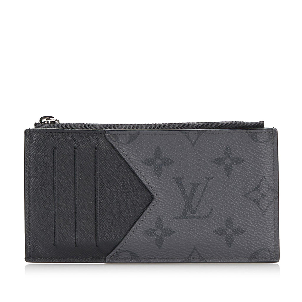 Louis Vuitton Monogram Eclipse Coin Pouch (SHG-CILlD8)