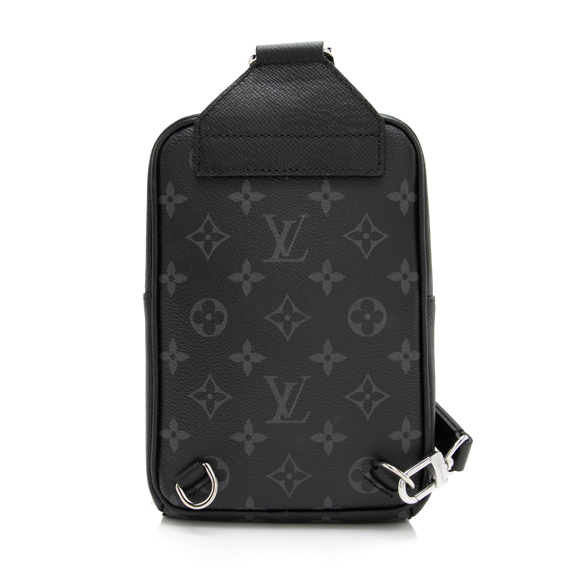 Louis Vuitton Monogram Eclipse Taiga Leather Taigarama Outdoor Sling Bag (SHF-23939)