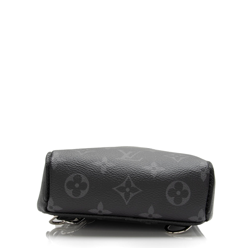 Louis Vuitton Monogram Eclipse Taiga Leather Taigarama Outdoor Sling Bag (SHF-23939)