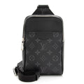 Louis Vuitton Monogram Eclipse Taiga Leather Taigarama Outdoor Sling Bag (SHF-23939)