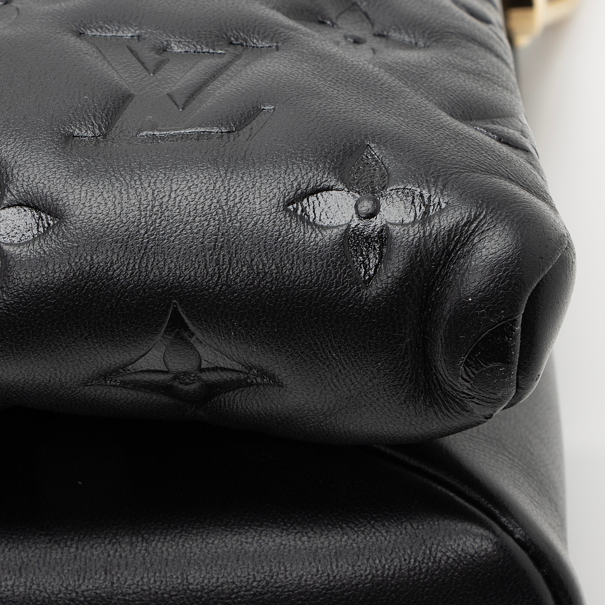Louis Vuitton Monogram Embossed Lambskin Coussin PM Shoulder Bag (SHF-22447)