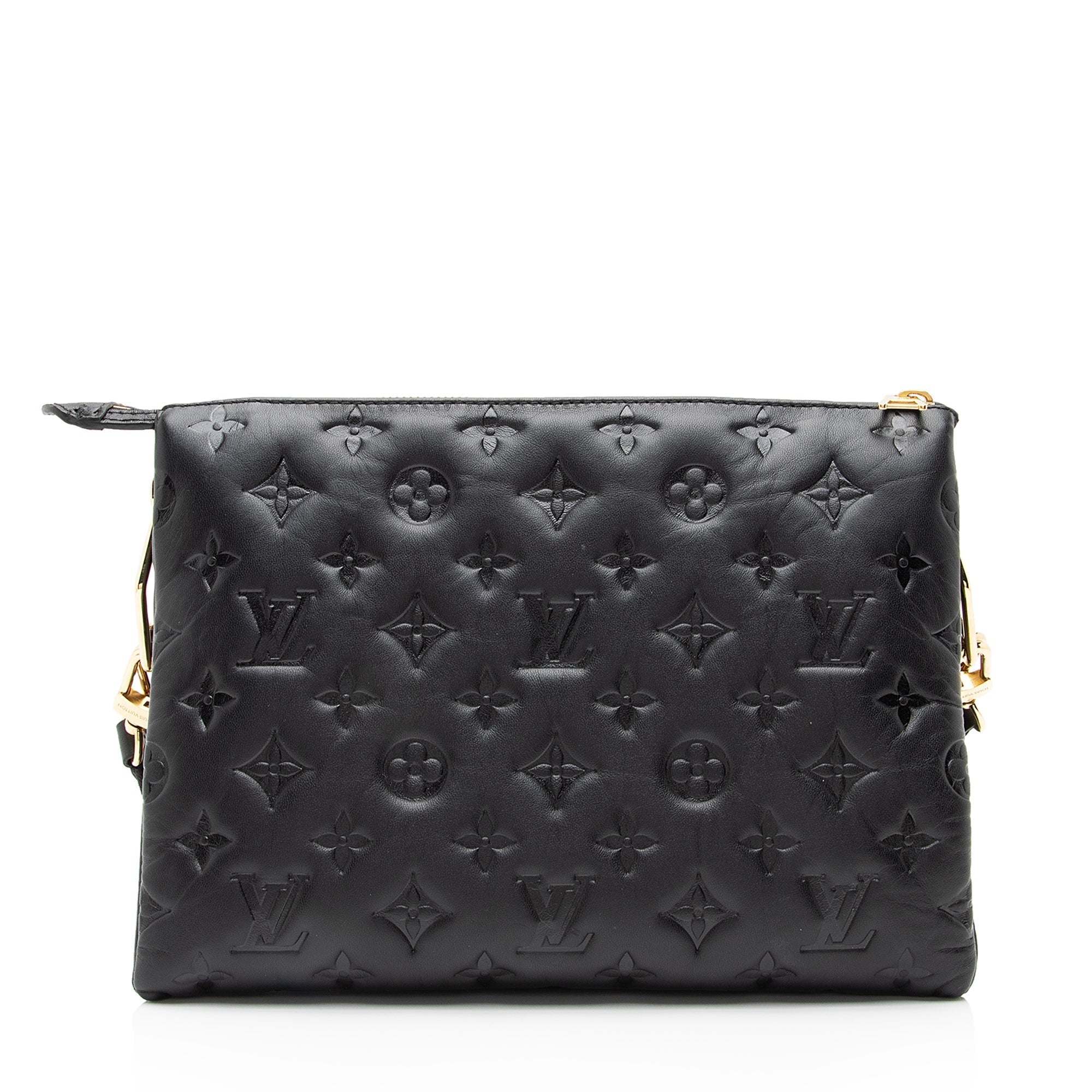 Louis Vuitton Monogram Embossed Lambskin Coussin PM Shoulder Bag (SHF-23655)