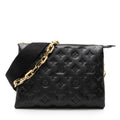 Louis Vuitton Monogram Embossed Lambskin Coussin PM Shoulder Bag (SHF-23655)